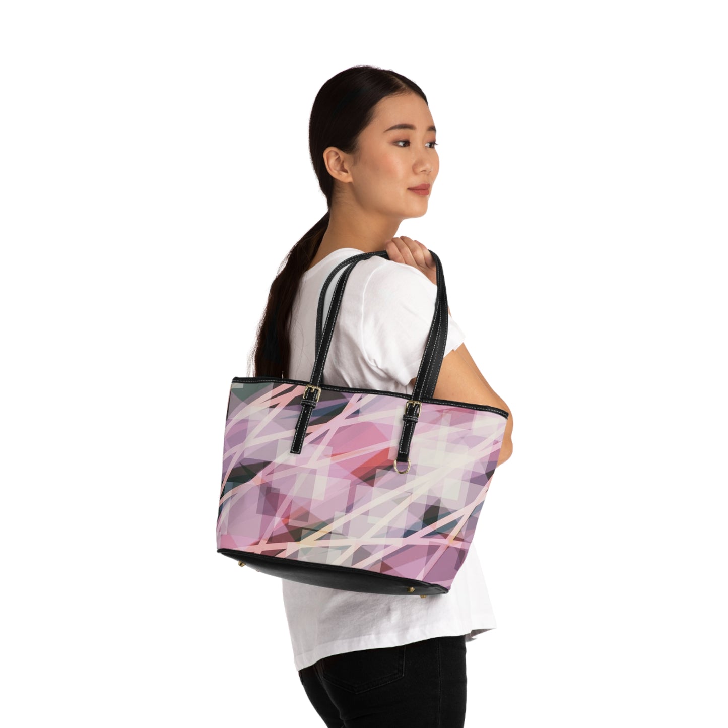 Suzie:  Chic PU Leather Tote Bag - Stylish Handbag, Hip style Purse, Everyday Carryall, Fashion Accessory for Women