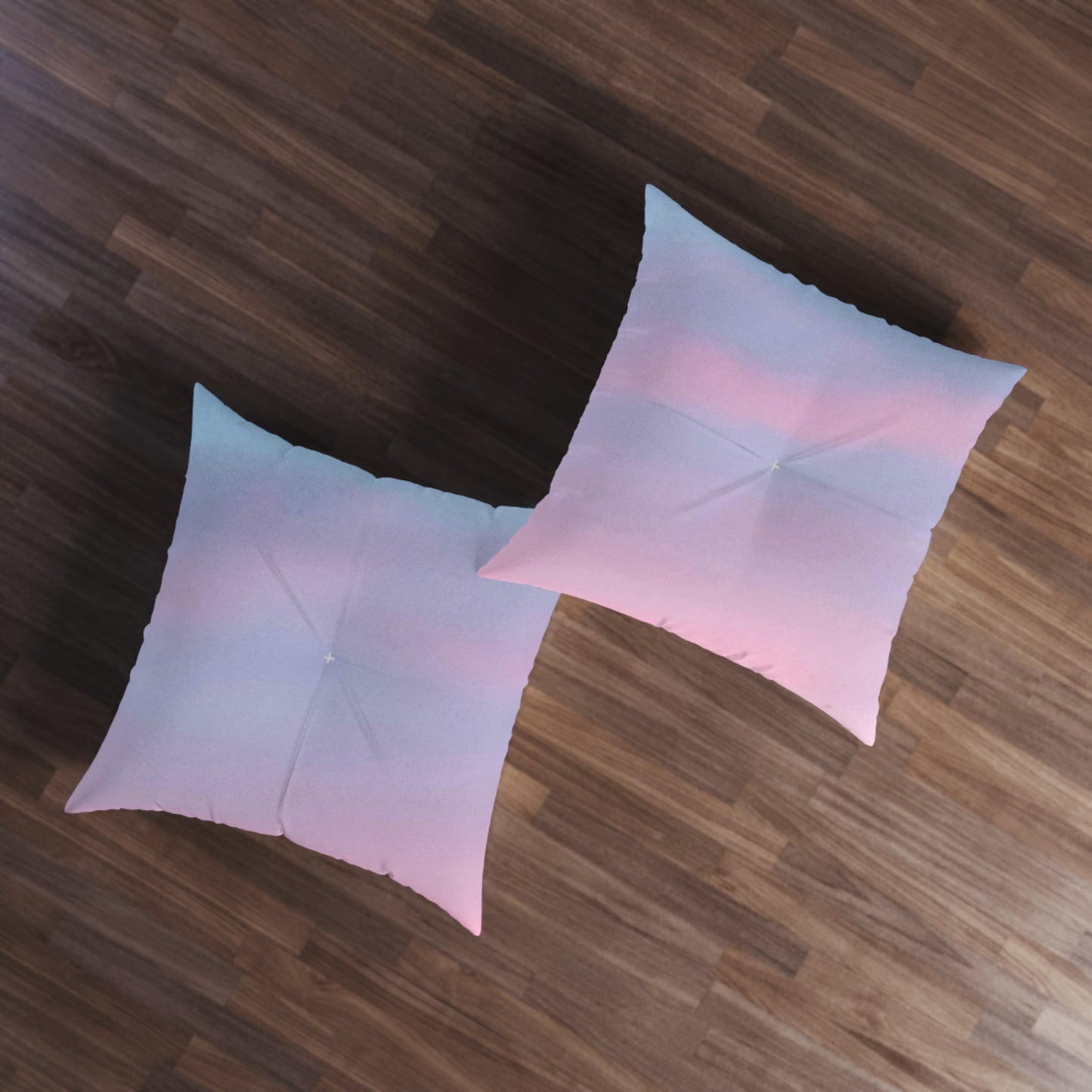 Soothing Sky:  Tufted Floor Pillow, Square: