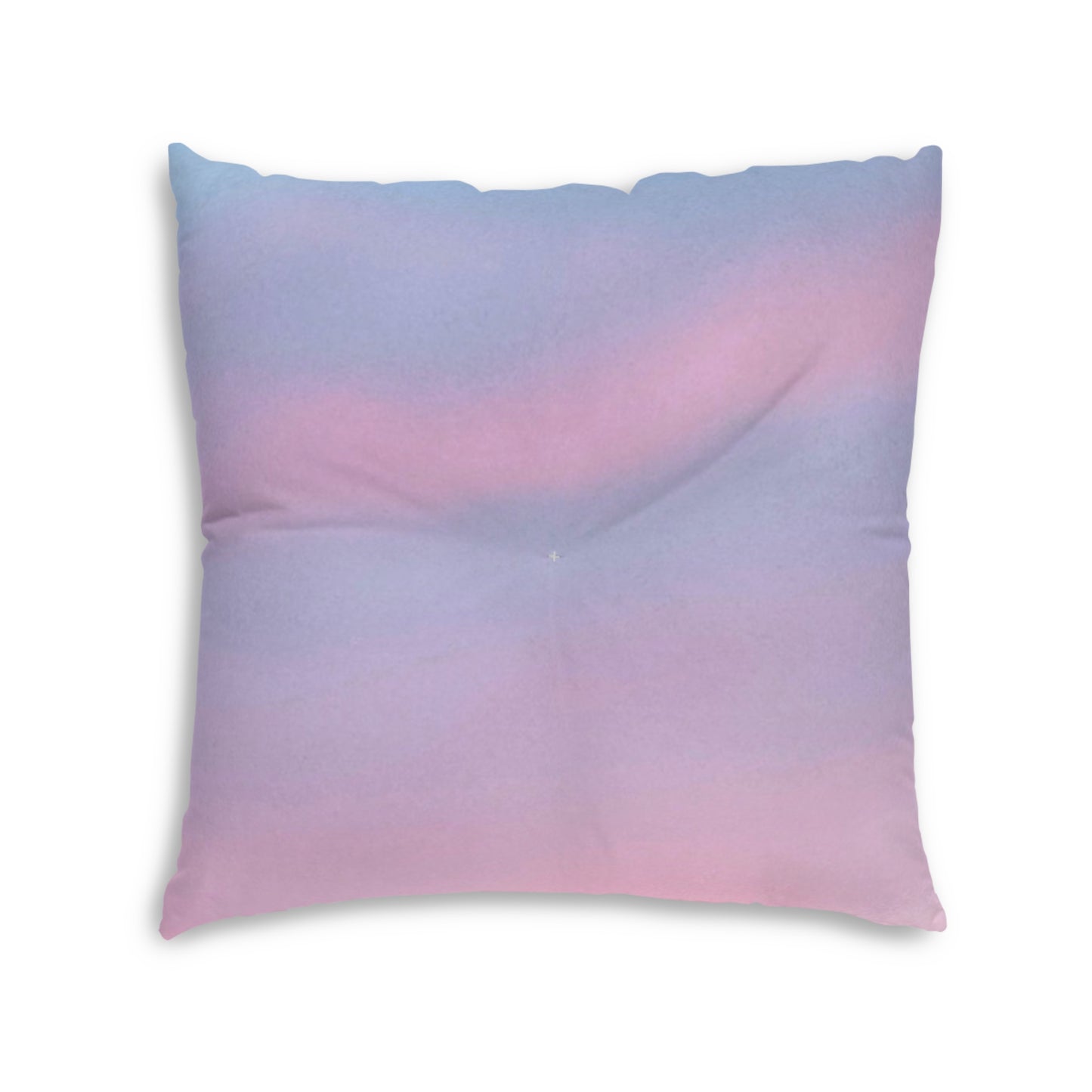 Soothing Sky:  Tufted Floor Pillow, Square: