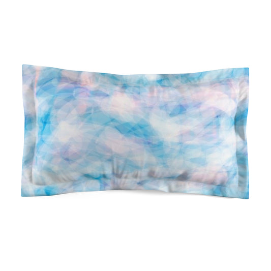 Blue Sugar: Dreamy Abstract Microfiber Pillow Sham | Soft Bed Linen, Bedroom Decor, Home Gift, Cozy Comfort, Perfect for Sleepers