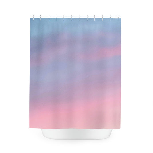 Soothing Sky: Polyester Shower Curtain