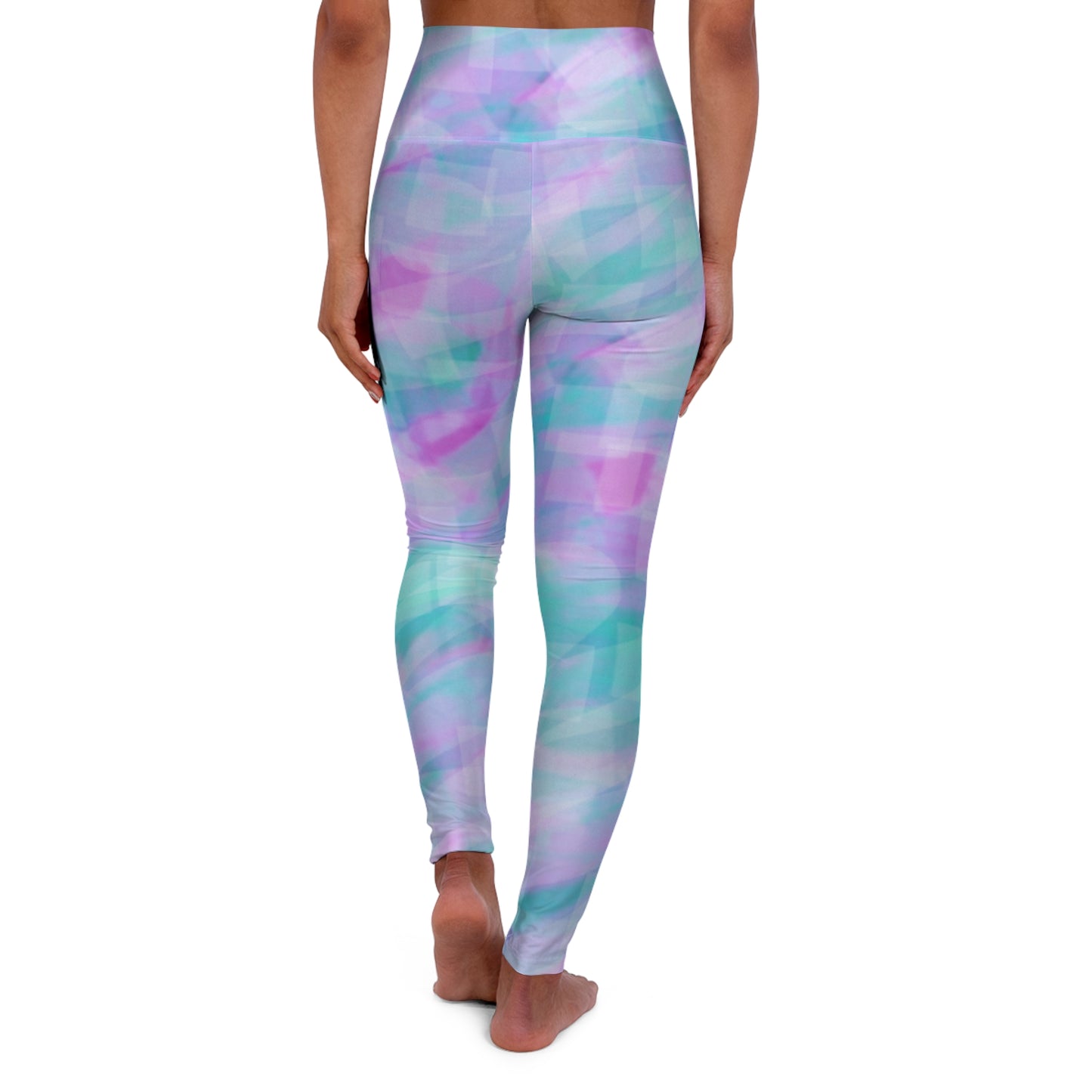 Leia: High Waisted Leggings - Colorful Workout Leggings, Fitness Leggings, Exercise Apparel, Athleisure Wear, Streetwear