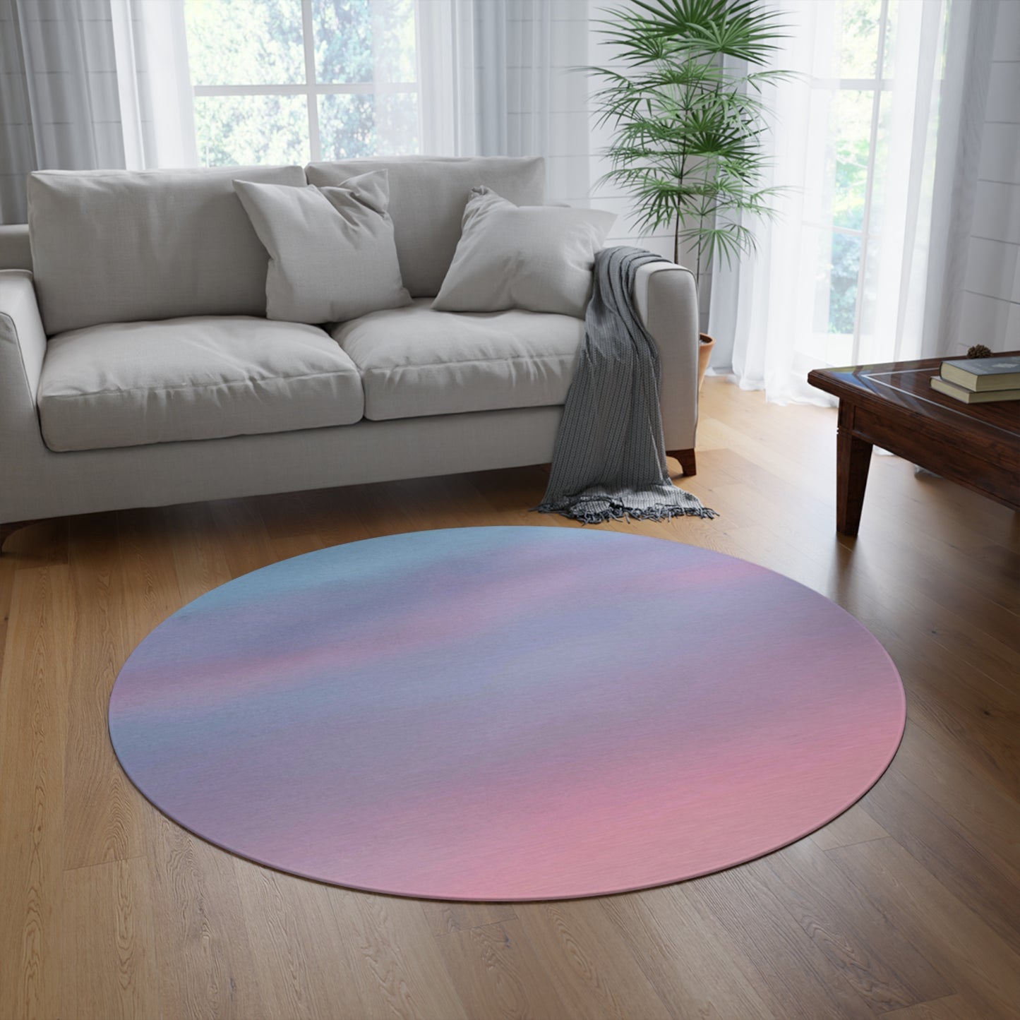 Soothing Sky: Round Rug: 60"x60"