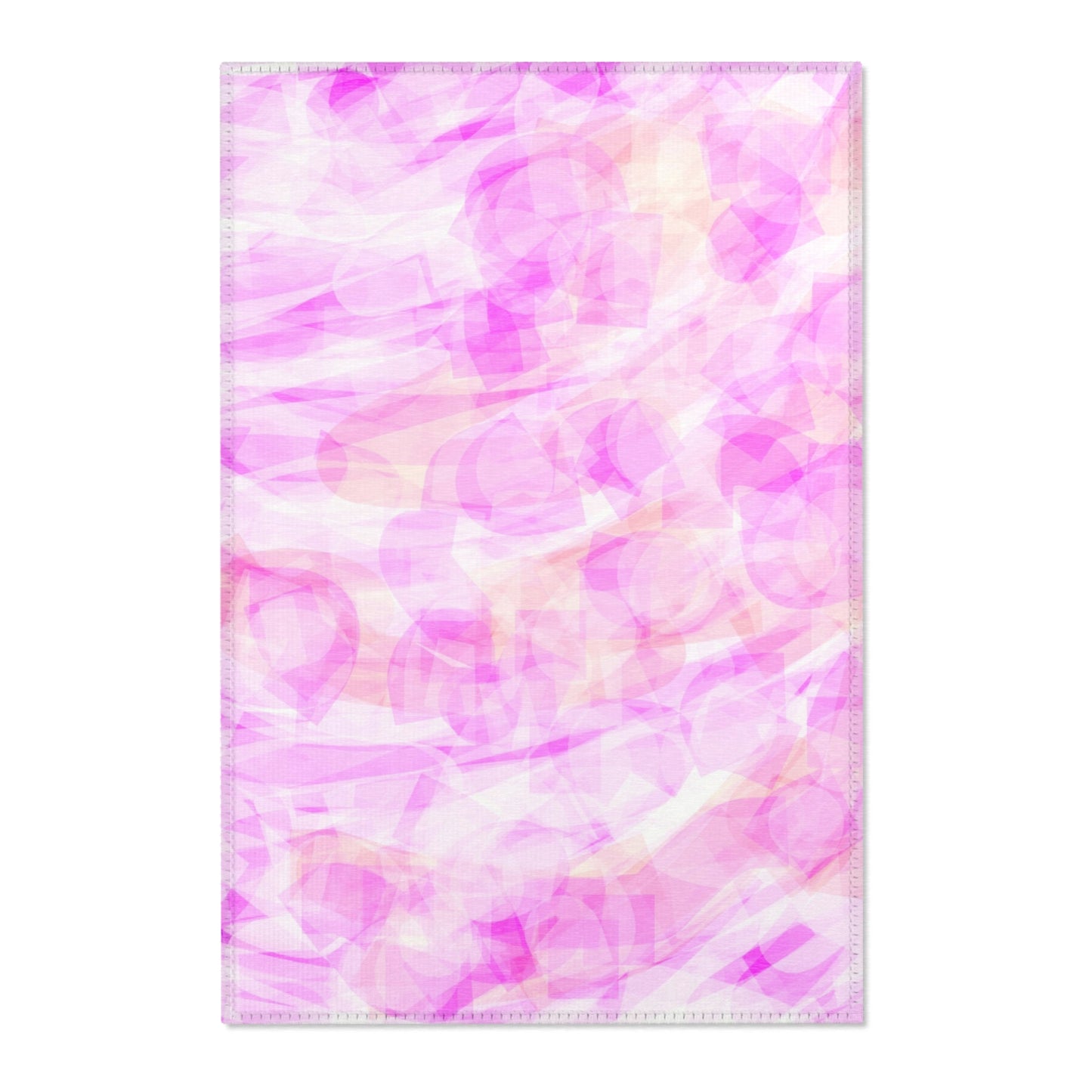 Persephone:  24"x36" Soft Pink Abstract Area Rug - Cozy Home Decor for Modern Spaces