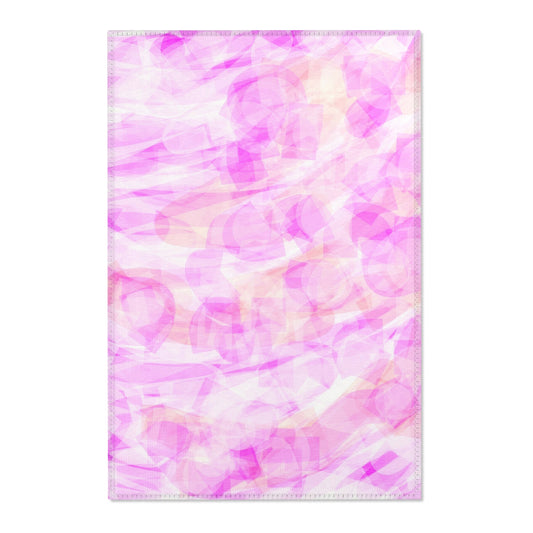 Persephone:  24"x36" Soft Pink Abstract Area Rug - Cozy Home Decor for Modern Spaces