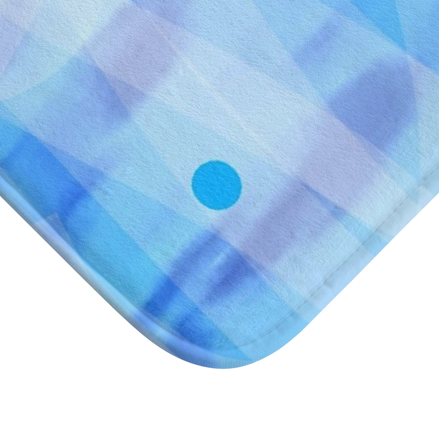 The Mists: (34"x21") Tranquil Blue Bathmat, Soft Bathroom Rug, Spa Style Decor, Coastal Vibe, Relaxing Home Accessory, Beach Theme Gift