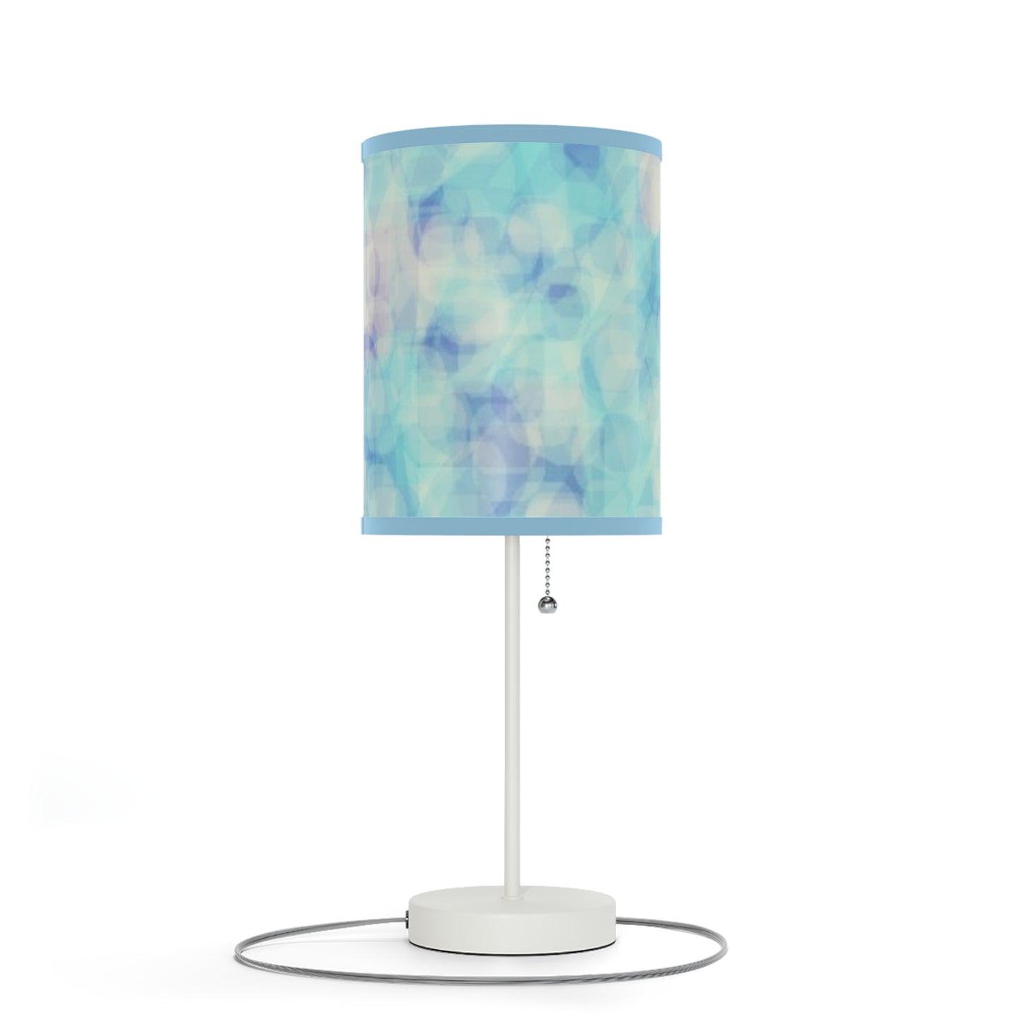 Celia: {Blue Trim} Soothing Blue Table Lamp, Night Light for Relaxation, Bedroom Decor, Cozy Home Gift, Modern Lighting, US/CA Plug