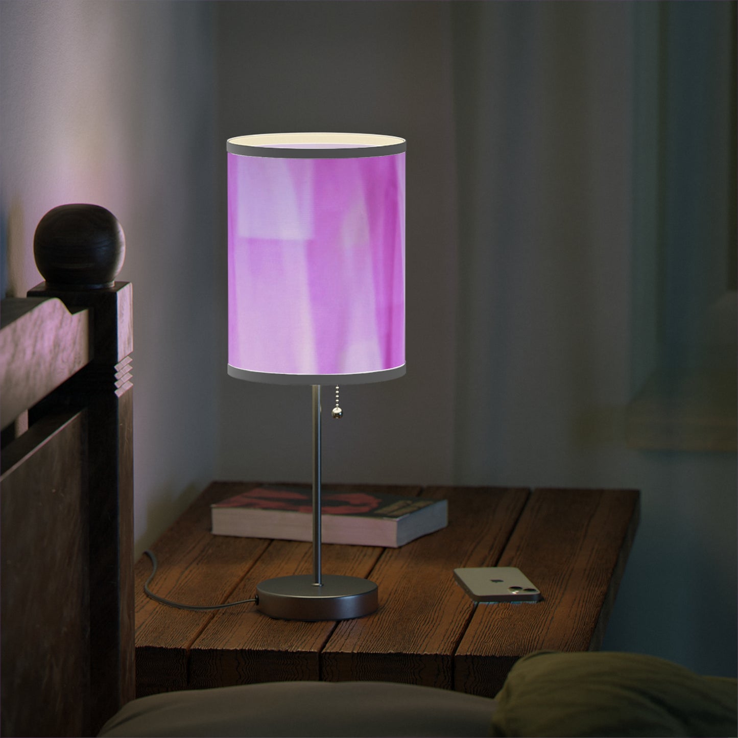 Amethyst Waves: Modern Purple Table Lamp, Stylish Home Decor, Ambient Lighting, Bedroom or Living Room Accent, Perfect Gift for Housewarming or Holidays