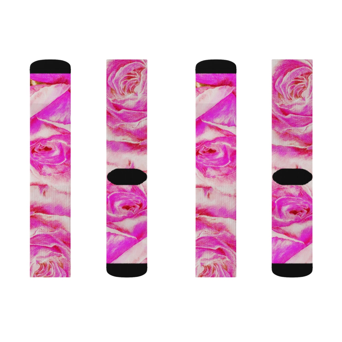 Rose High:  Sublimation Socks