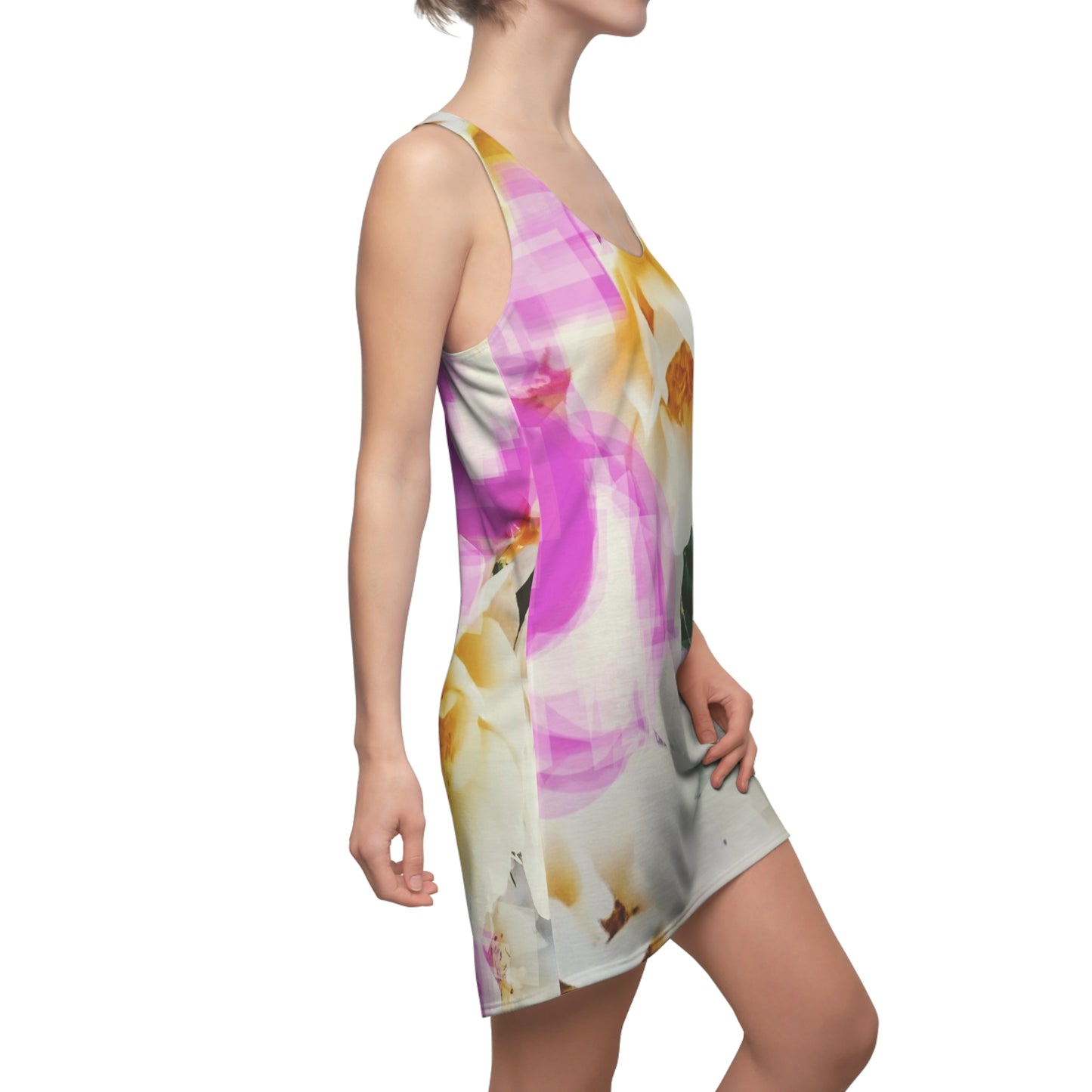 Divine Bouquet II:  Women's Cut & Sew Racerback Dress (AOP)