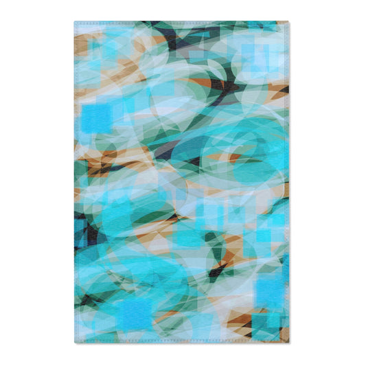 Depths:  24"x36" Abstract Blue Area Rug - Modern Home Decor, Living Room Accent, Cozy Space, Inspired Design, Relaxing Vibes