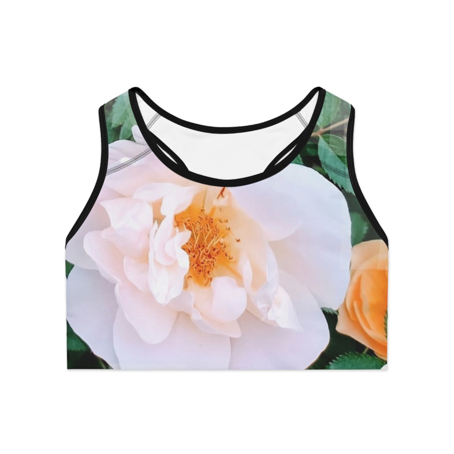 Divine Bouquet: Floral Print Sports Bra, Nature Lovers, Stylish Activewear, Comfortable Gym Top, Perfect for Yoga, Workout, Gift for Fitness Lovers