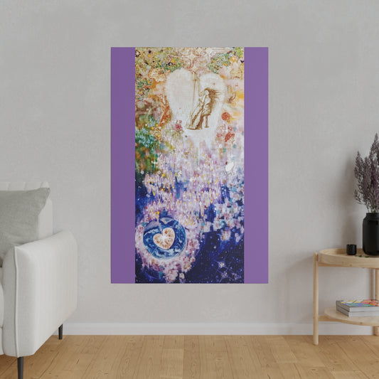 Love Vibes to Earth: Print Matte Canvas, Stretched, 0.75", 32"x48"