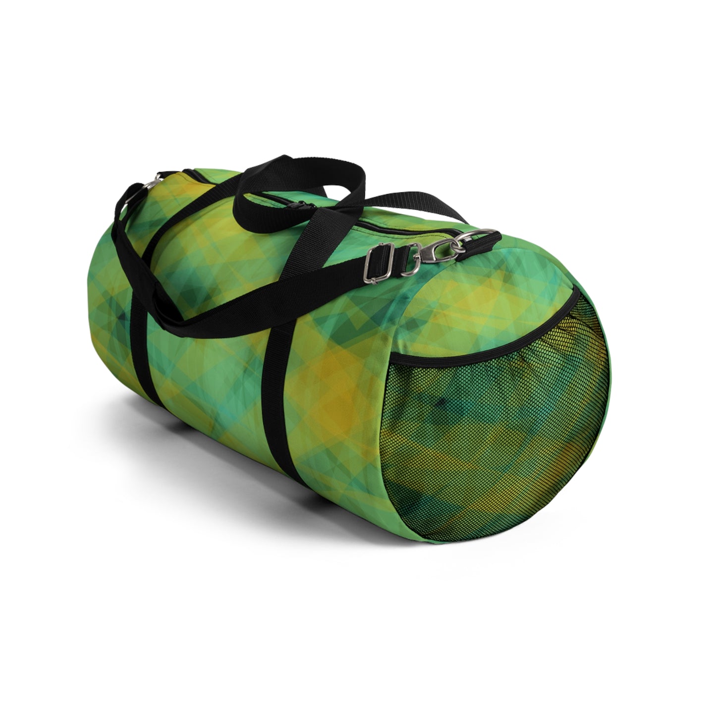Quietude:  Colorful Geometric Duffel Bag, Workout Bag, Travel Bag, Gym Bag, Sports Bag, Weekend Getaway Essential