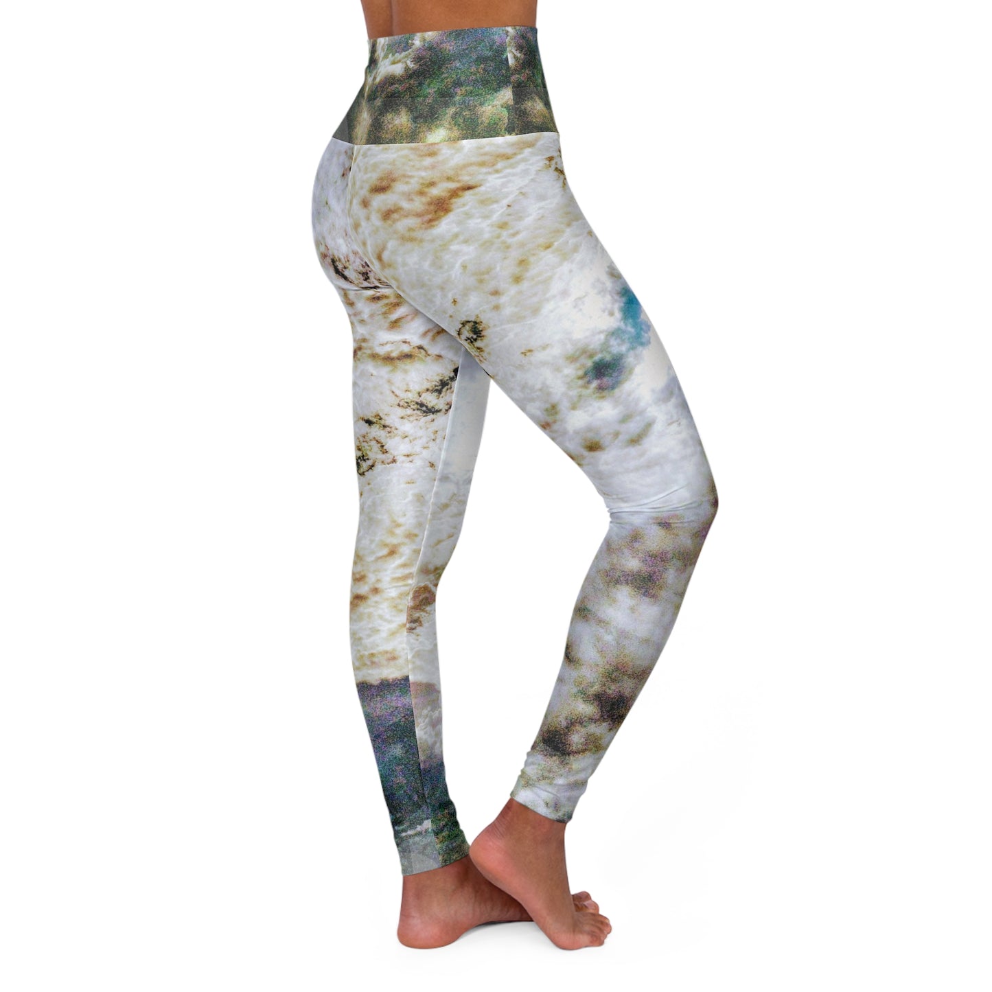 Portalis:  Ethereal High Waisted Leggings, Stylish Activewear, Fitness Leggings, Fashion Streetwear, Trendy Leggings, Comfortable Exercise Leggings