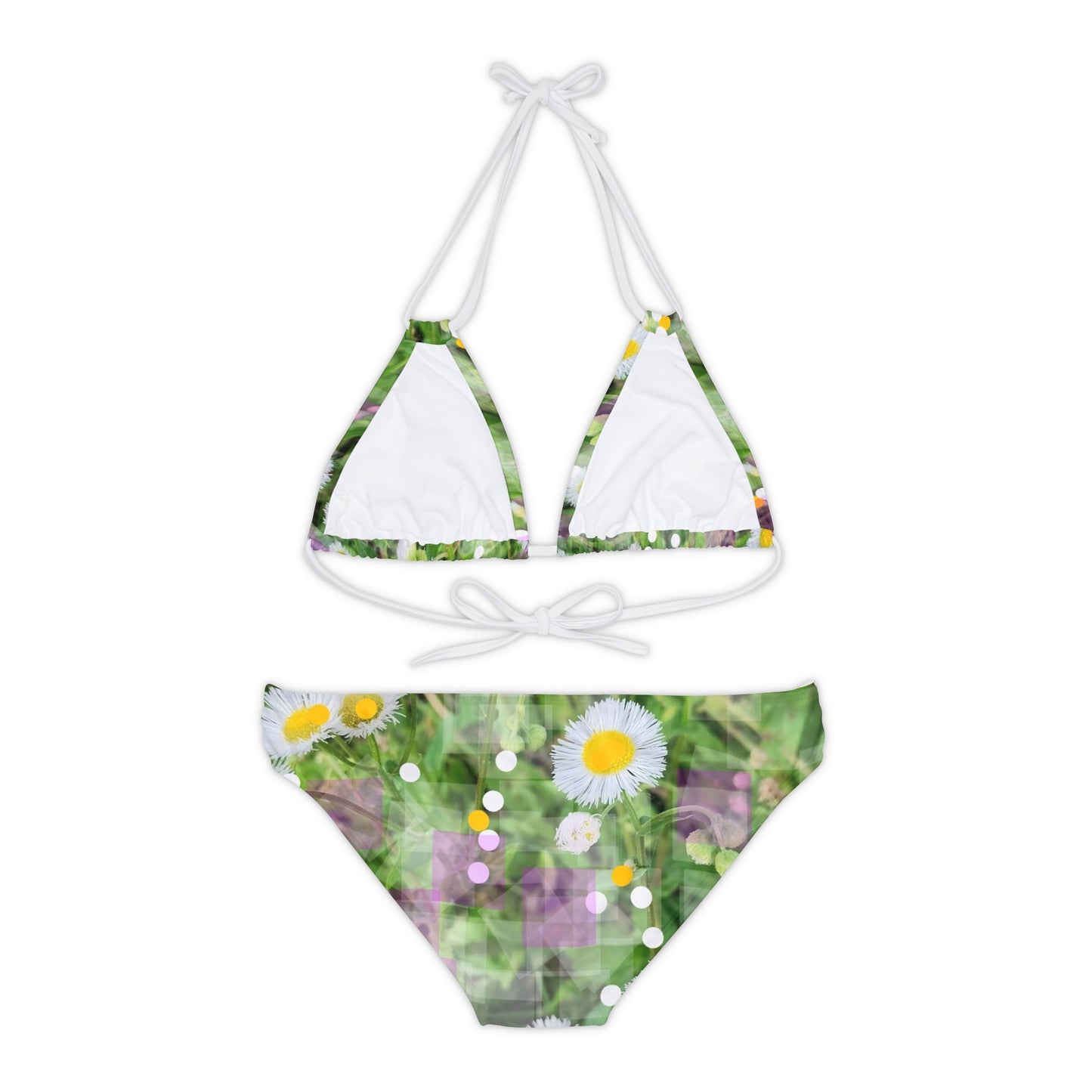 Wildflowers Swim: Strappy Bikini Set (AOP)