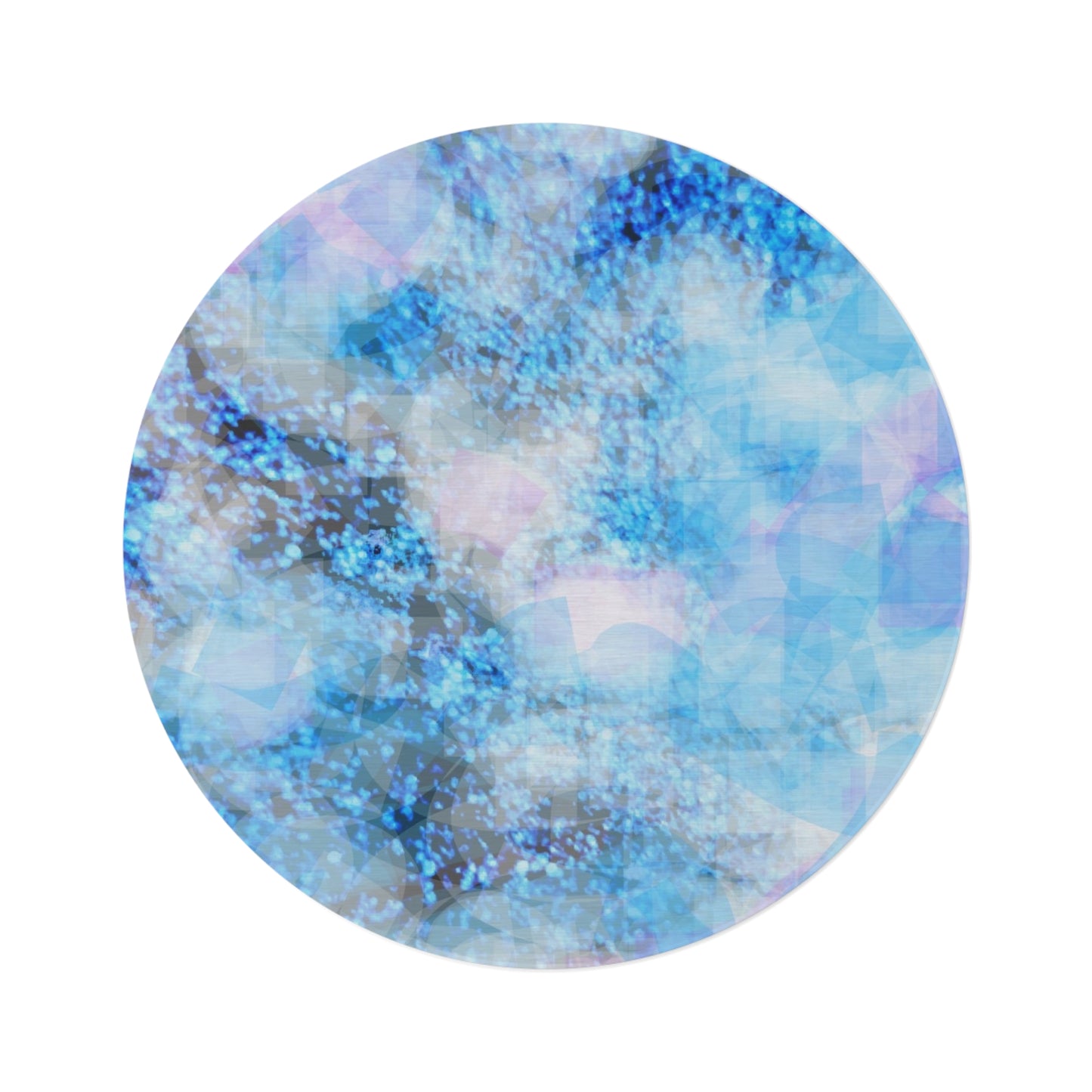 Sapphire Softly:  Round Rug:  60"x60"