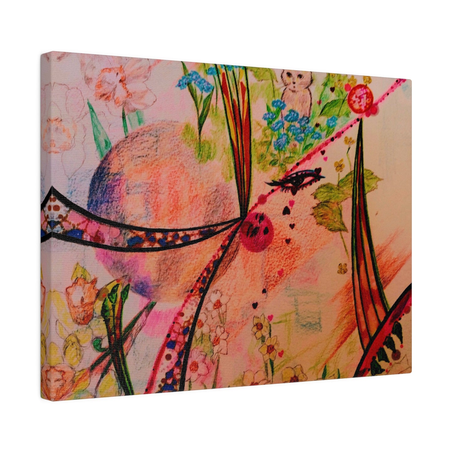 Katty's Garden: Print Matte Canvas, Stretched, 0.75", 12"x16"