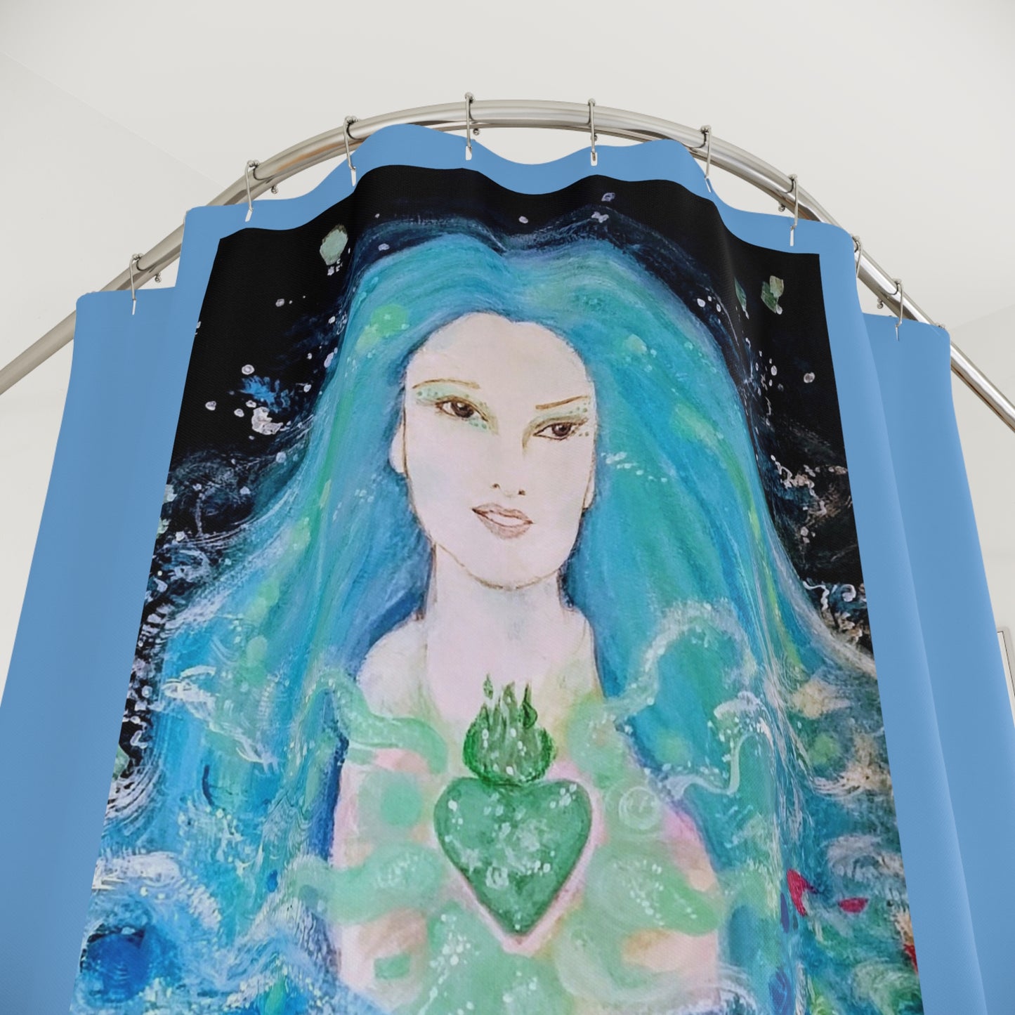 Waterfall Nymph: Polyester Shower Curtain: