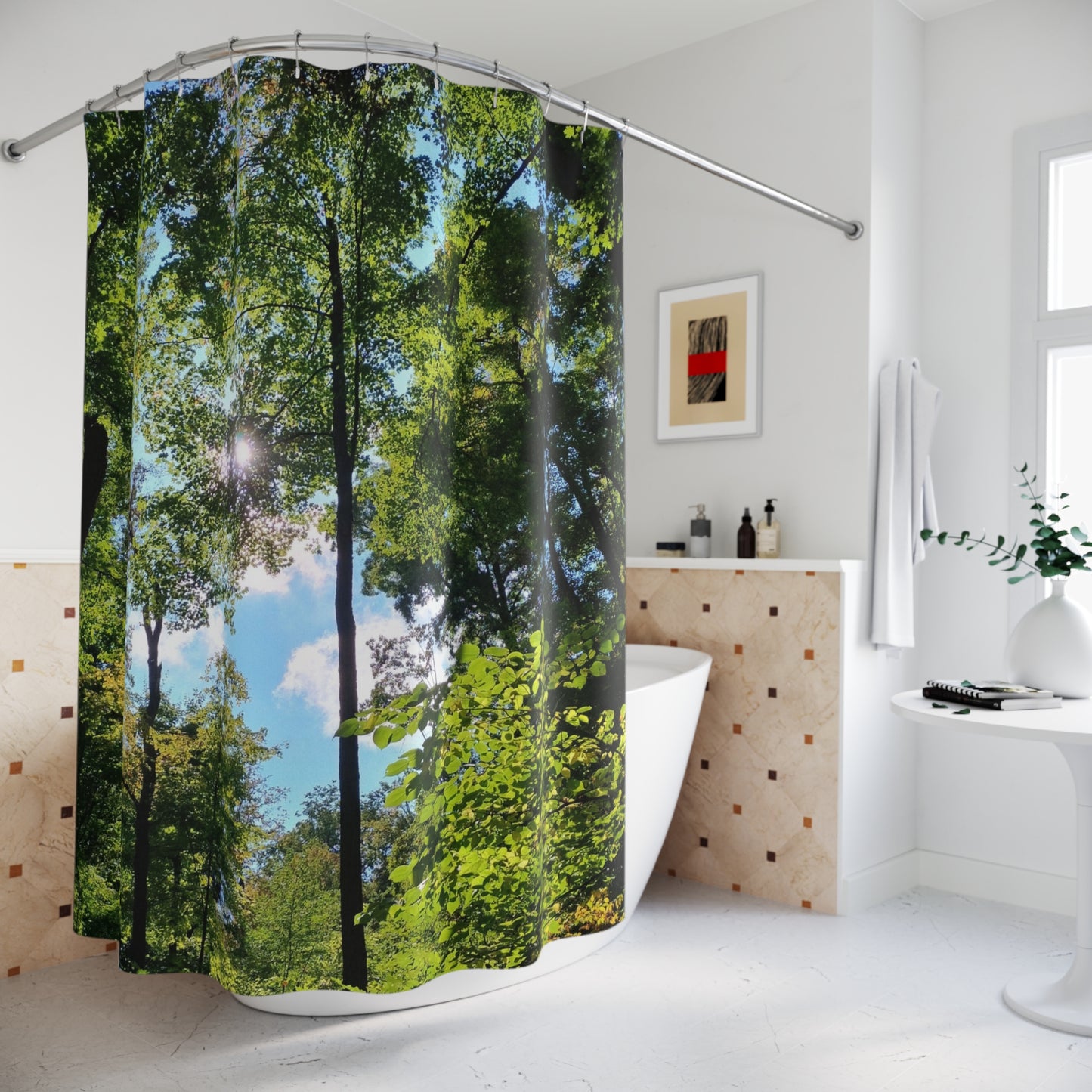 Gorgeous Greens:  Shower Curtains
