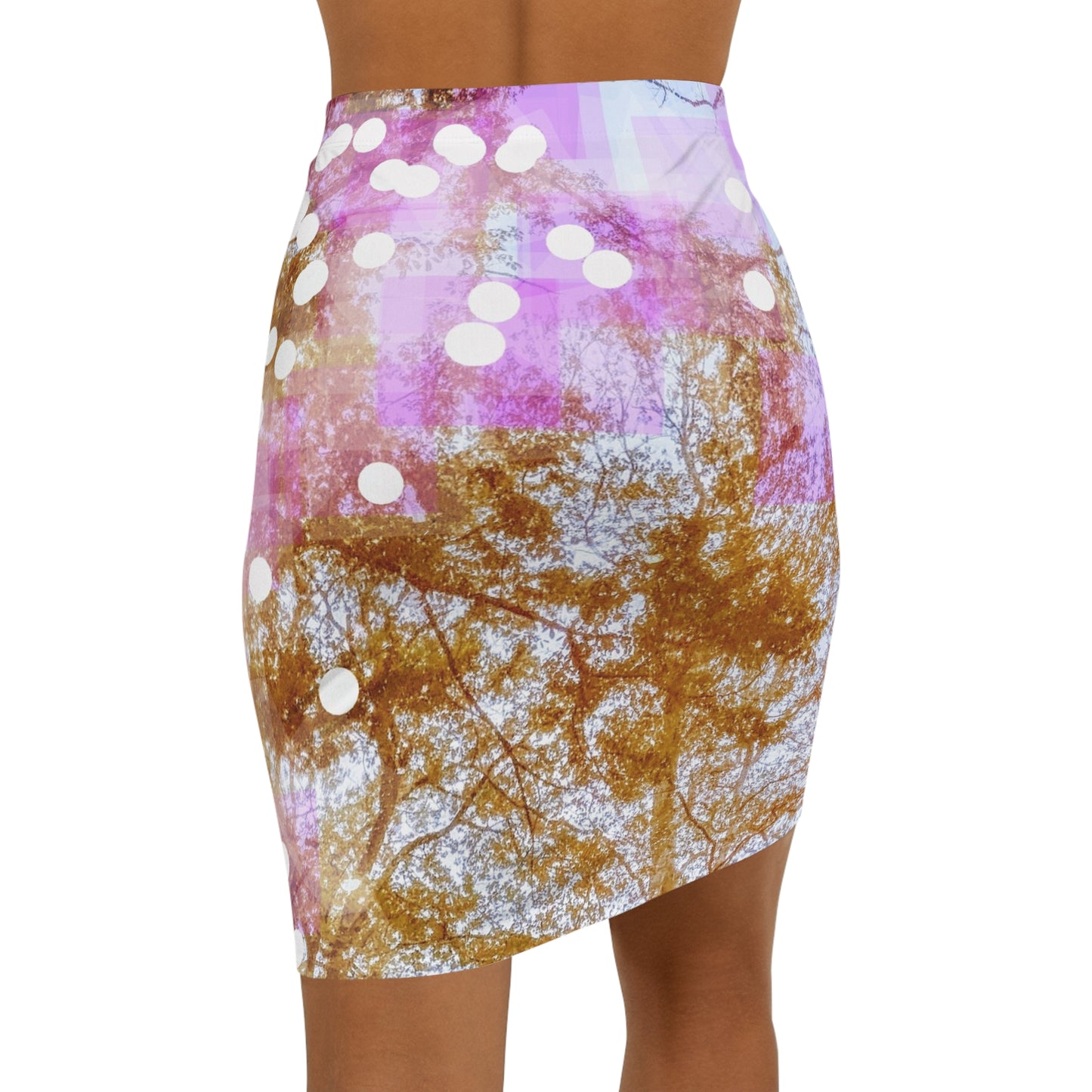 Auburn:  Women's Mid-Waist Pencil Skirt (AOP)