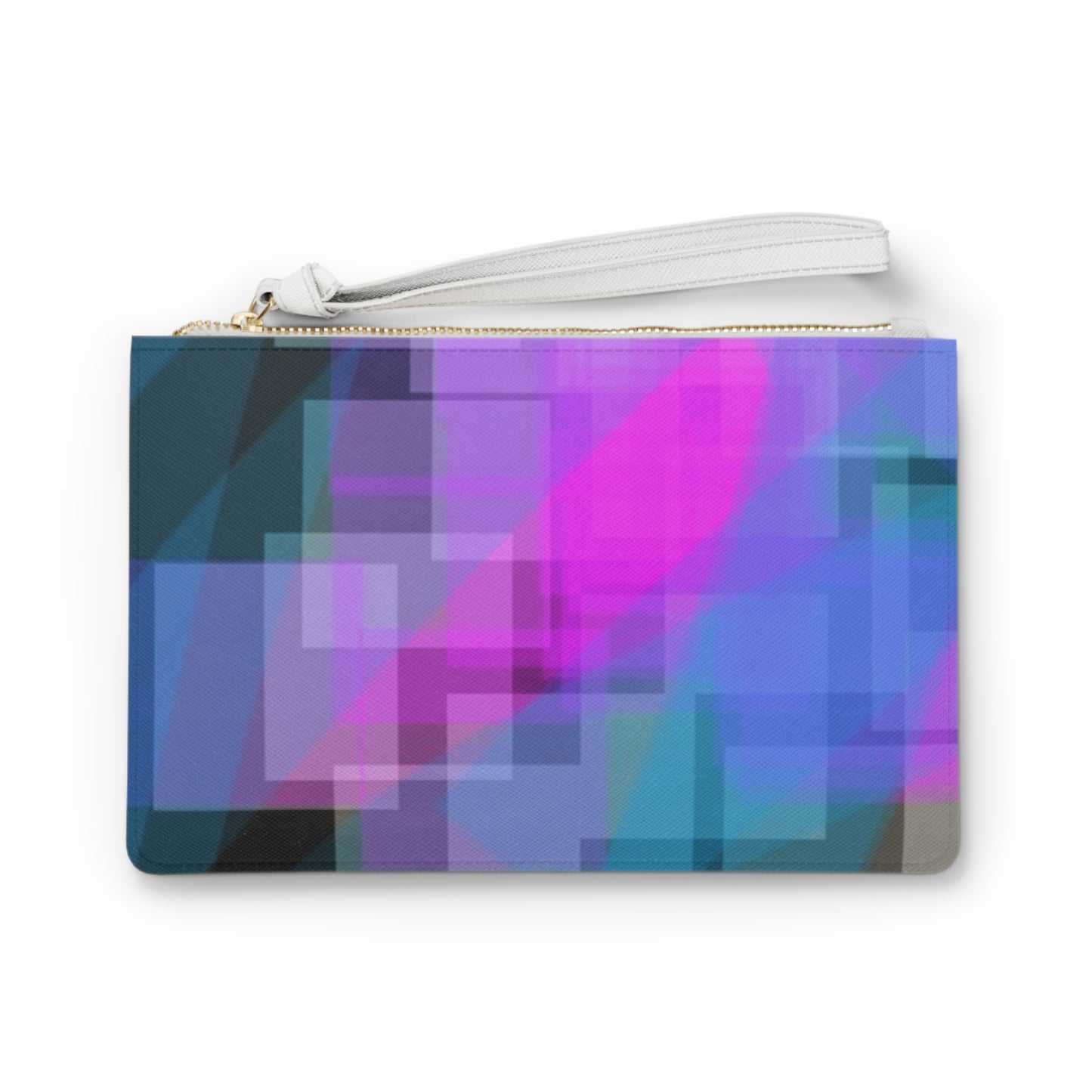 ESP:  Good Vibes Geometric Clutch Bag, Stylish Wristlet for Night Out, Perfect for Parties, Festivals or Casual Use, Modern Art Accessories