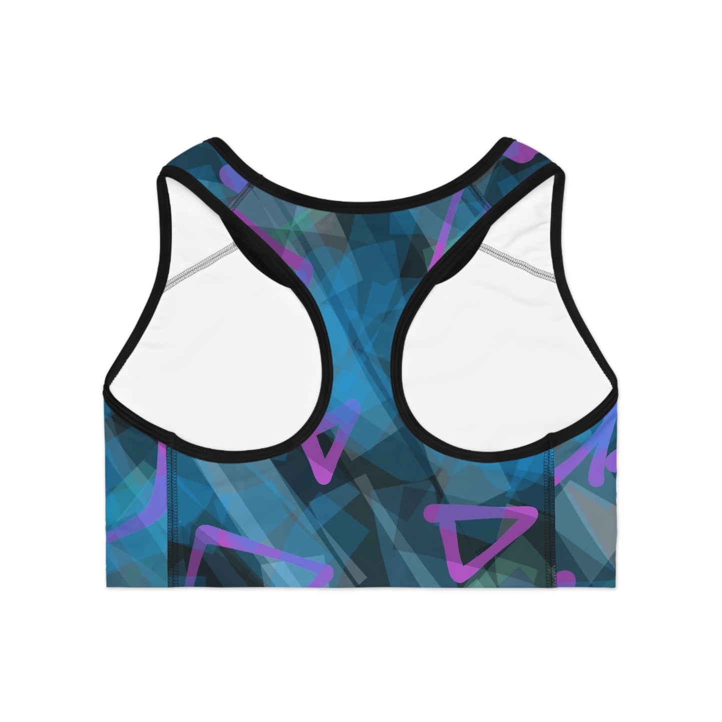 Roxanne II: BLK Trim Stylish Sports Bra for Active Lifestyle, Workout Gear, Fitness Apparel, Gym Clothing, Athleisure Wear