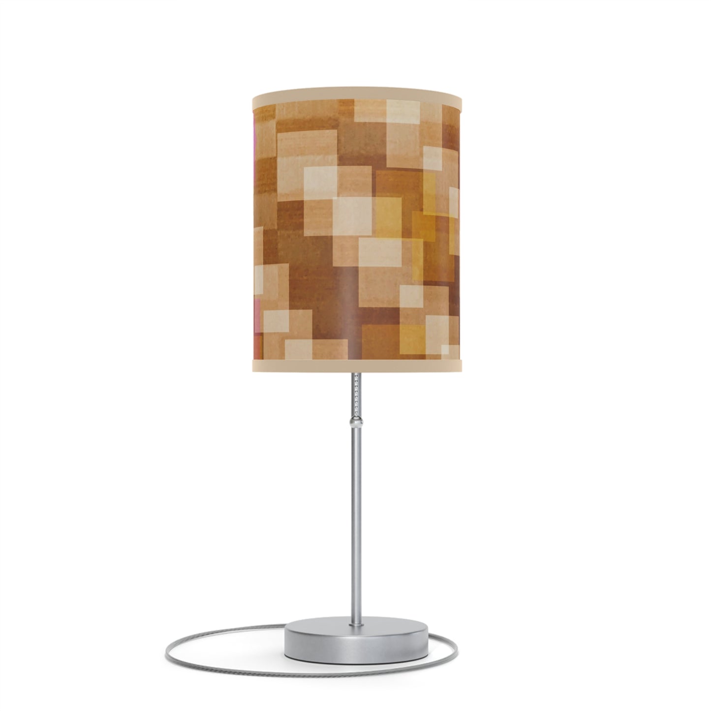 Frankie:  Beige Trim; Modern Jazzy Geometric Table Lamp, Unique Home Décor, Stylish Lighting, Bedroom Accent, Gift for New Home, US|CA Plug