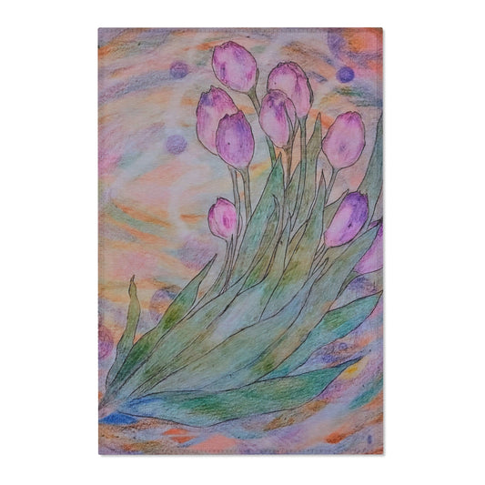 Breathing Tulips:  Area Rugs: 24"x36"