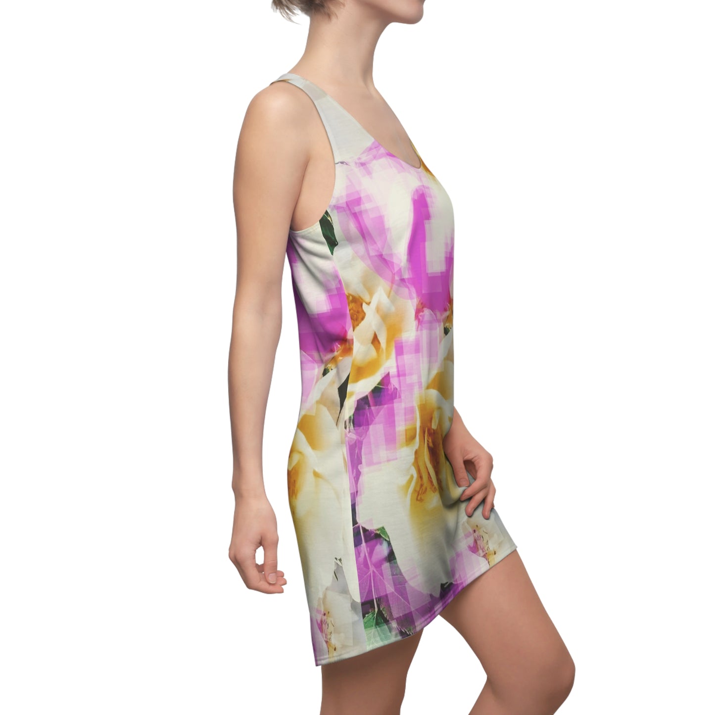 Divine Bouquet II:  Women's Cut & Sew Racerback Dress (AOP)