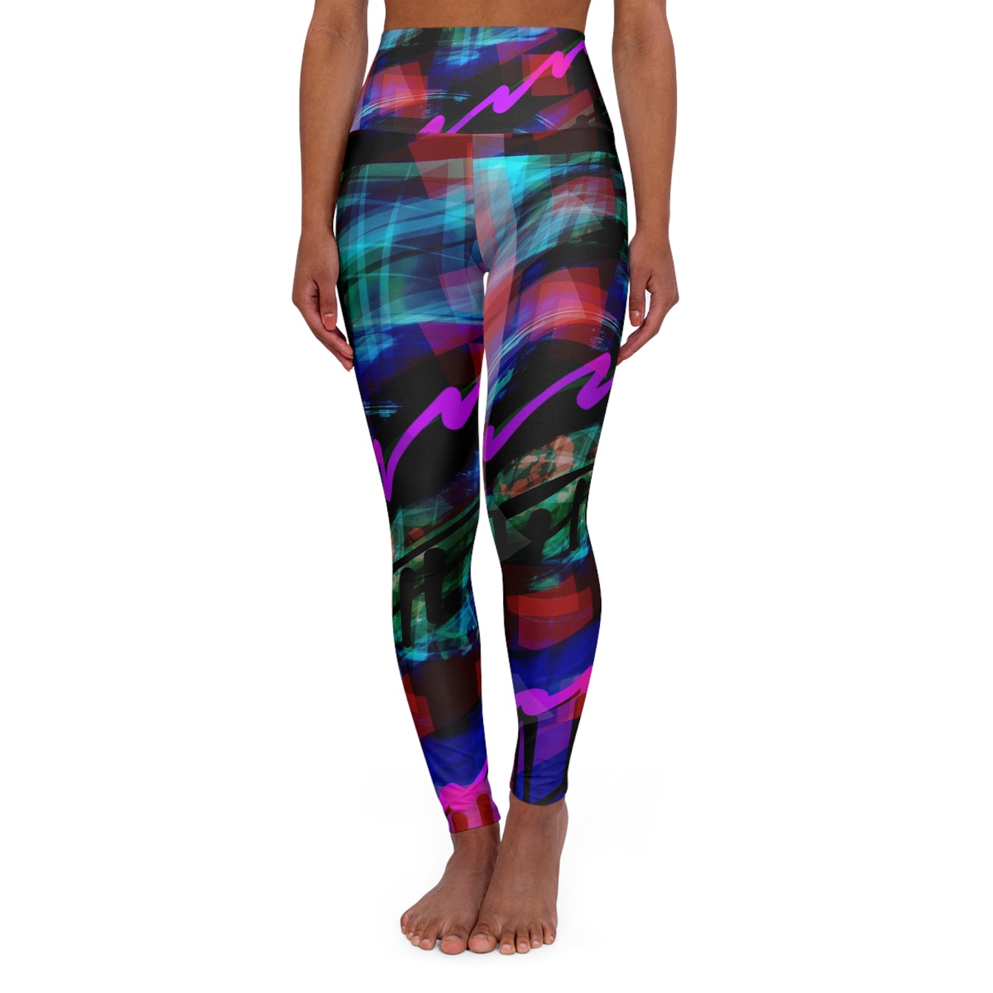 Marianne:  Vibrant High Waisted Leggings - Stylish Activewear for Fitness Enthusiasts, Casual Chic Streetwear Fashion