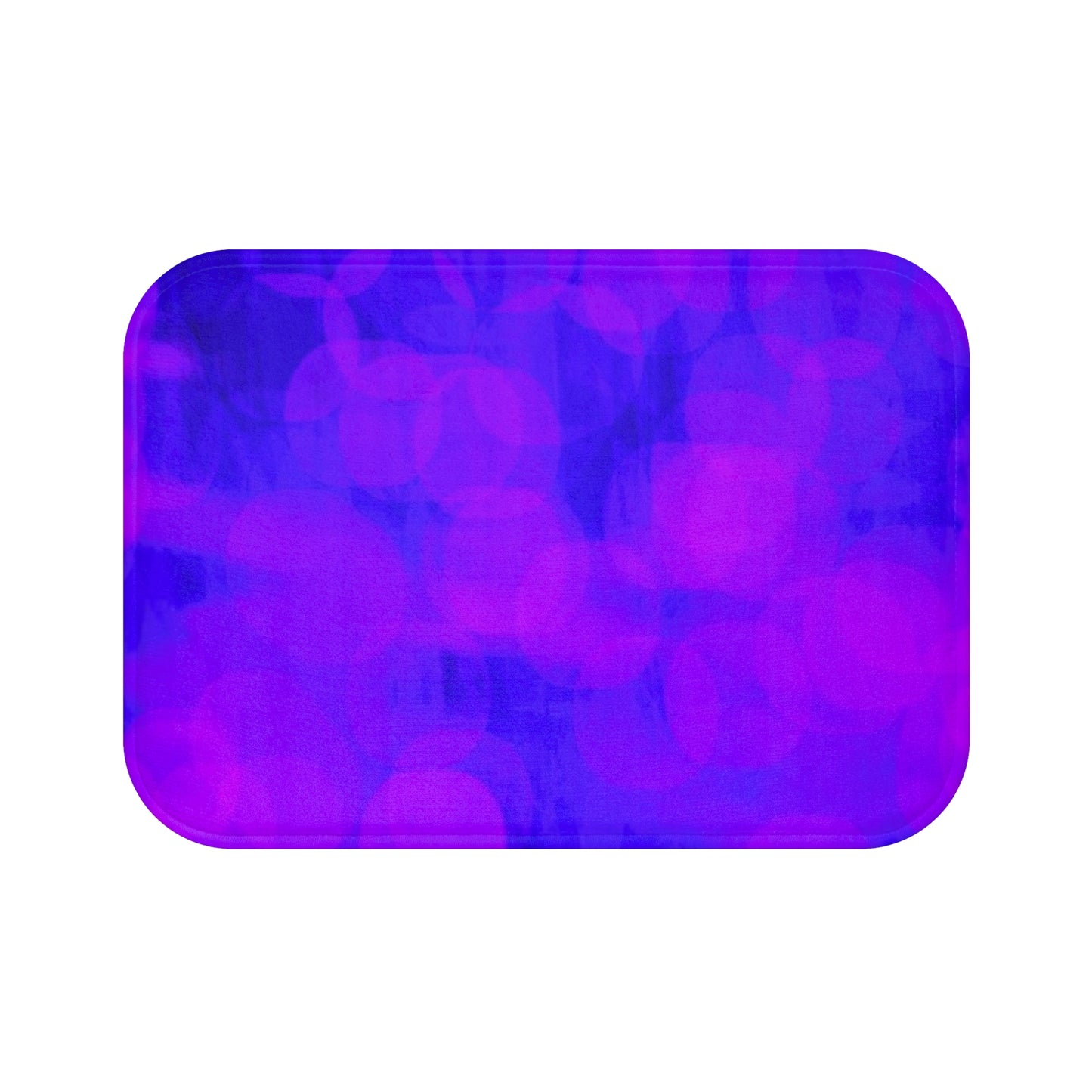 Roberta: (24"x17") Vibrant Purple Dreams Bathmat — Soft Microfiber Bathroom Rug