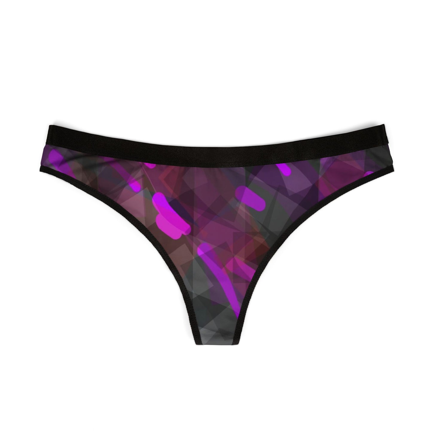 Classy Joint:  Stylish Women's Thongs - Vibrant Abstract Design Underwear