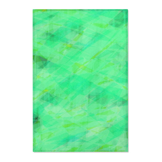 Elevation Station:  24"x36" Vibrant Green tones Area Rugs for Cozy Living Spaces, Green Geometric Floor Decor, Home Accessories, Gifts for Housewarming, Modern Rugs