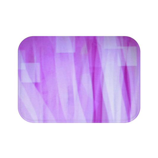 Amethyst Waves: (24"x17") Stylish Purple Bathmat - Soft, Durable, Non-Slip, Spa-like Comfort for Your Bathroom, Perfect Gift for Homeowners, Relaxing Decor