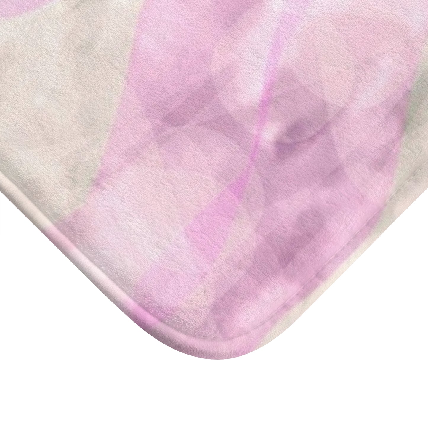You're a Holiday: (34"x21") Soft Pink Marble Style Bathmat, Luxurious Bathroom Decor, Non-Slip Rug, Spa Gift, Home Spa, Cozy Feel