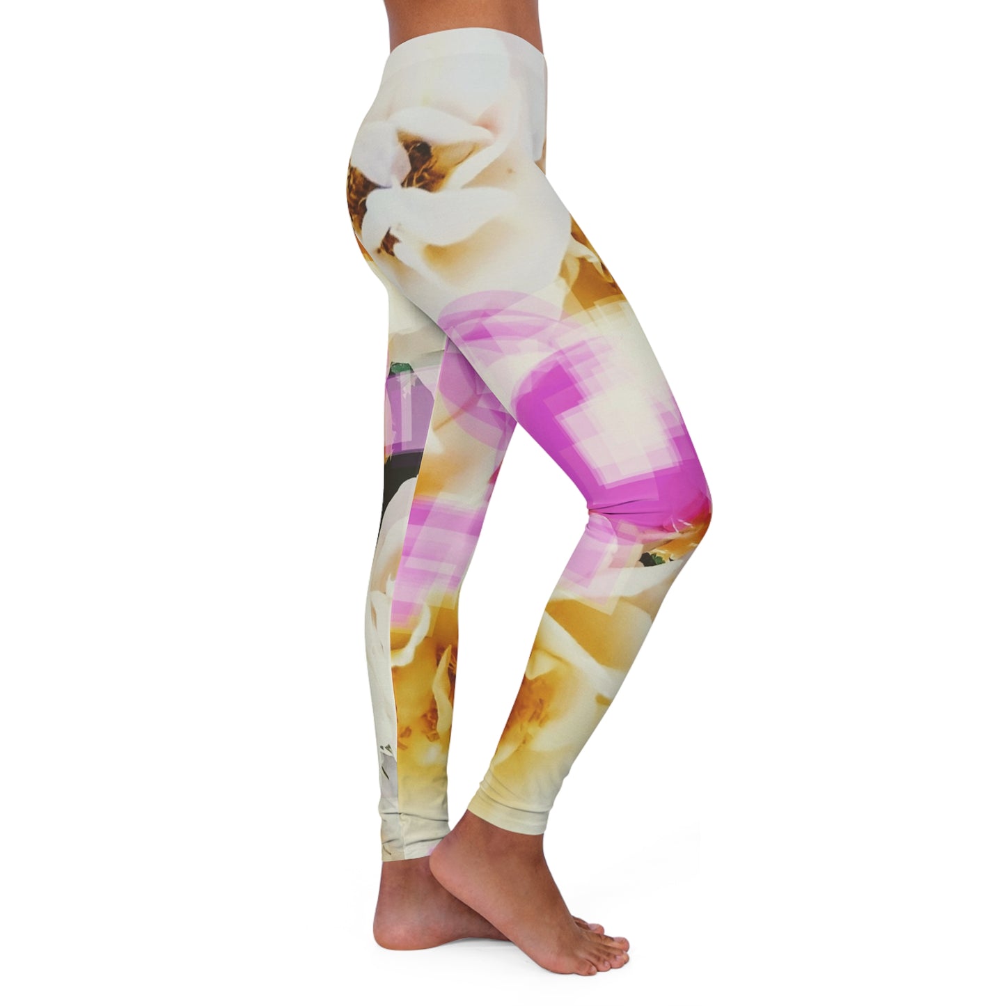 Divine Bouquet II:  Women's Casual Spandex Leggings (AOP)