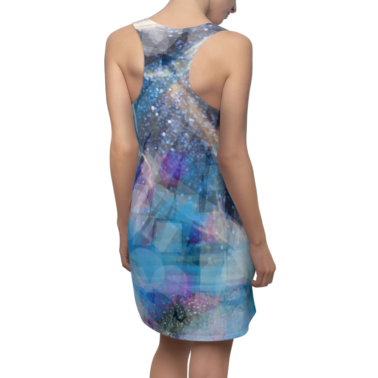 Sapphire Fuel:  Women's Cut & Sew Racerback Dress (AOP)