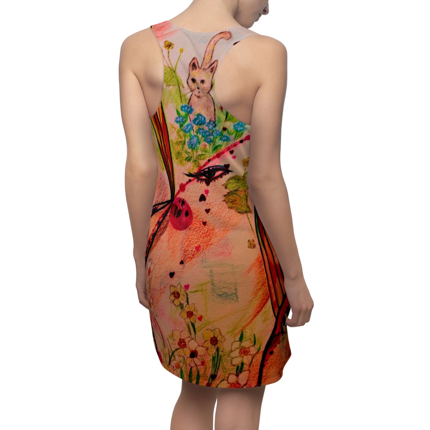 Katty's Garden:  Women's Cut & Sew Racerback Dress (AOP)