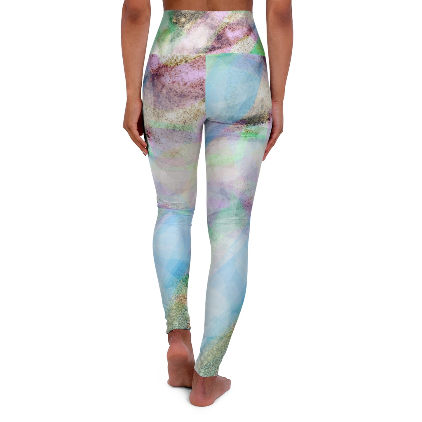 Bliss Rays: Ethereal High Waisted Yoga Leggings, Colorful Activewear, Fitness Leggings for Women, Gym & Yoga Gift, Trendy Workout Leggings