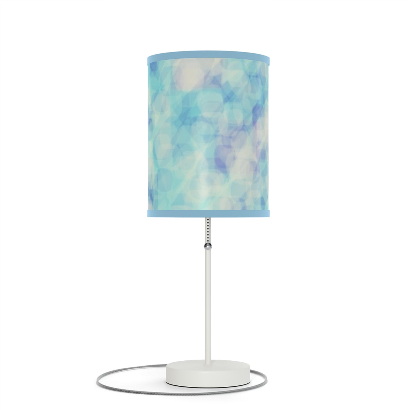 Celia: {Blue Trim} Soothing Blue Table Lamp, Night Light for Relaxation, Bedroom Decor, Cozy Home Gift, Modern Lighting, US/CA Plug