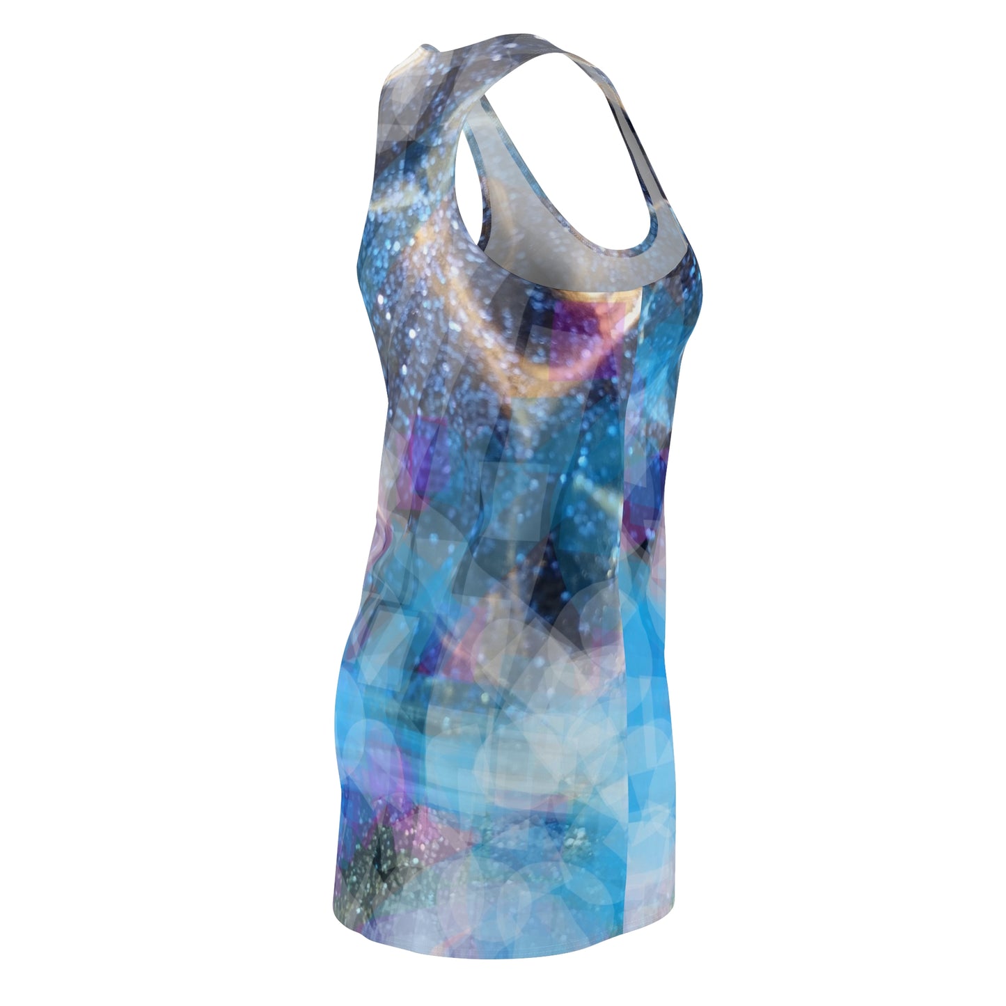 Sapphire Fuel:  Women's Cut & Sew Racerback Dress (AOP)