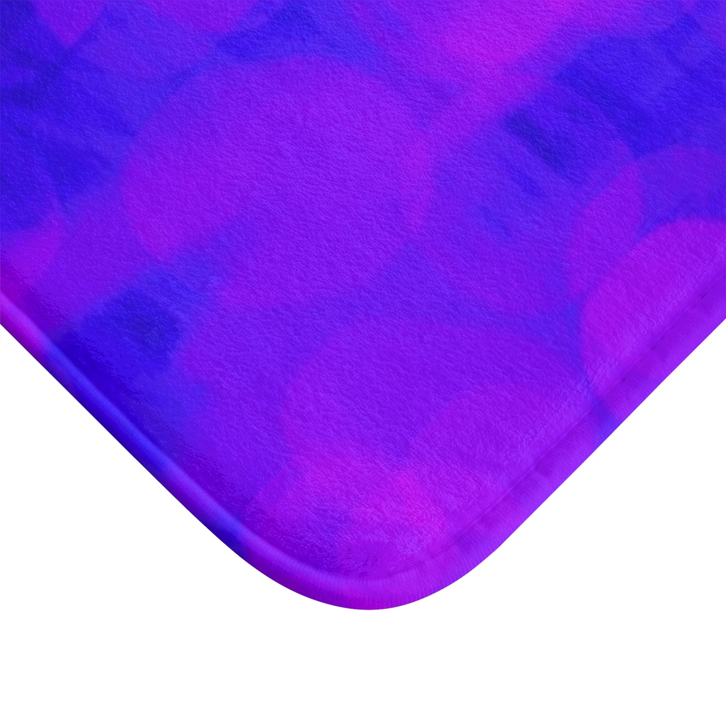 Roberta: (24"x17") Vibrant Purple Dreams Bathmat — Soft Microfiber Bathroom Rug