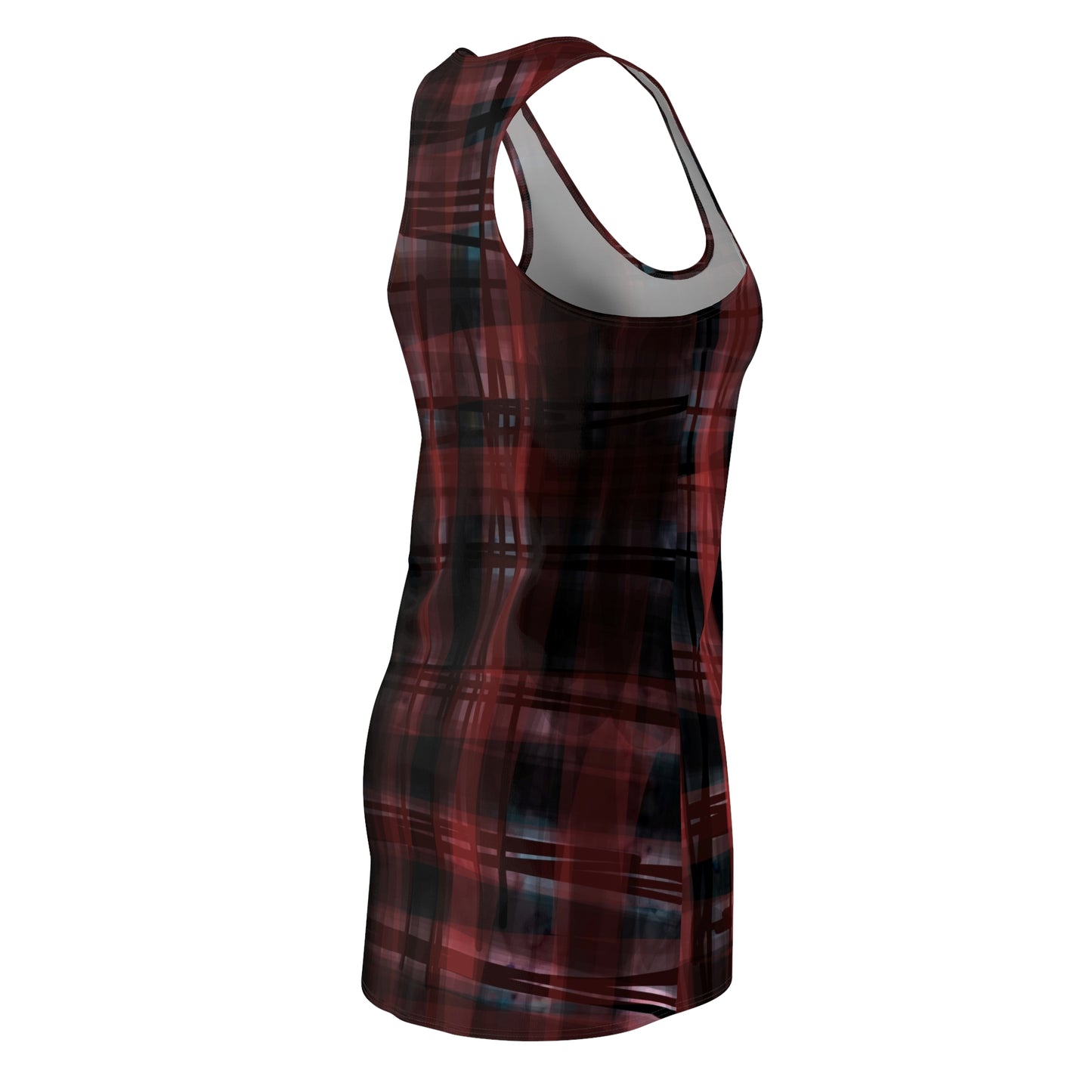 Mechelle:  Plaid Racerback Dress for Stylish Women | Casual Everyday Wear