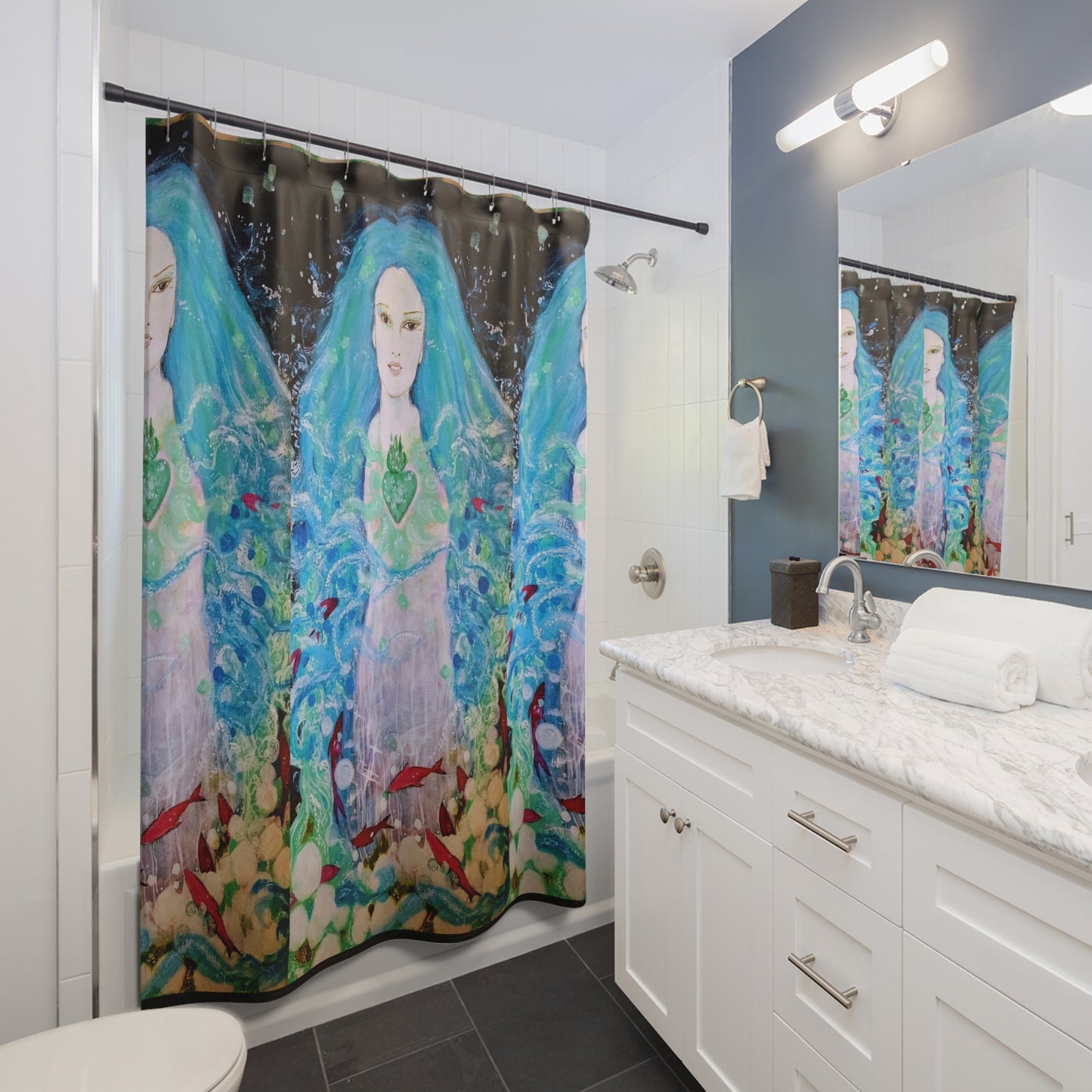 Waterfall Nymph:  Shower Curtains