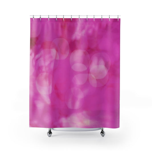 Jubilee: Vibrant Pink Shower Curtain, Boho Bathroom Decor, Modern Home Accessory, Unique Gift Idea, Holiday and Housewarming Essentials