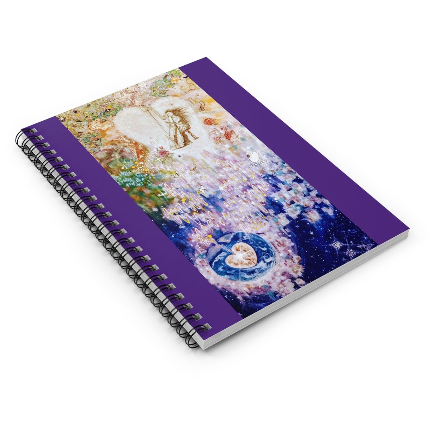 Love Vibes to Earth:  Spiral Notebook - Ruled Line