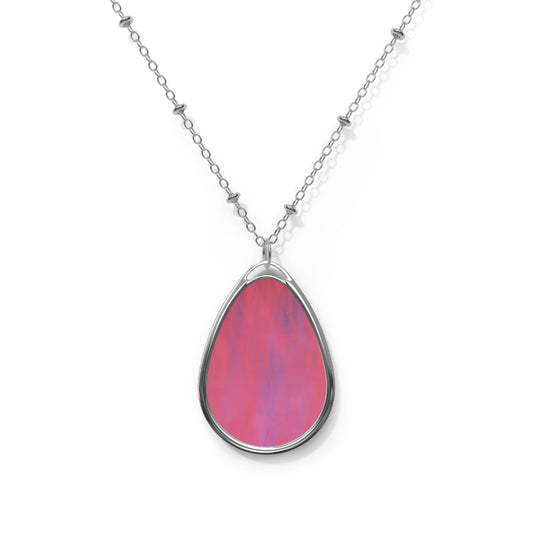 Aphrodite:  Artistic Oval Necklace - Modern Abstract Design - Perfect Gift for Special Occasions