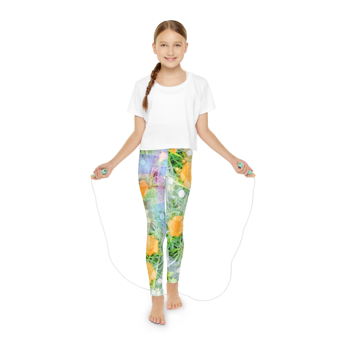 Buttercup feelings:  Youth Full-Length Leggings (AOP): 7/8 Years