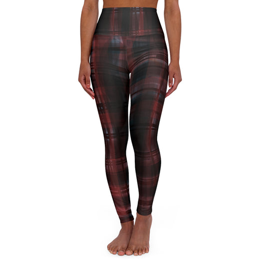 Mechelle:  Plaid High Waisted Leggings for Active Lifestyle and Streetwear Fashion
